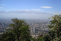 Aussicht über Santiago de Chile